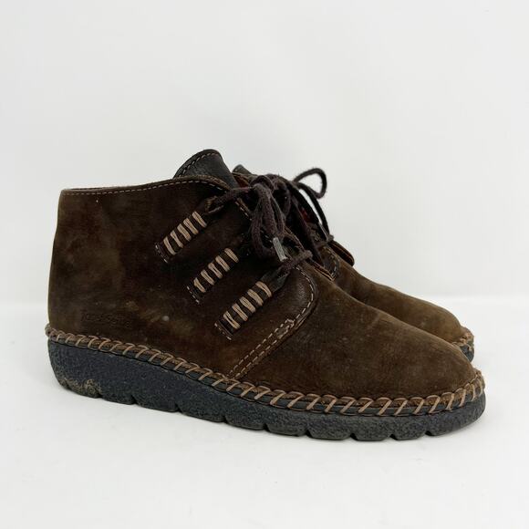 Josef Seibel Women's Air Massage Brown Lace Up Ankle Boots - Picture 1 of 9